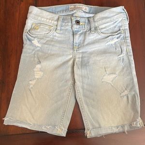 Abercrombie Kids light wash jeans shorts. Like new